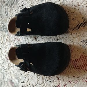 Birkenstocks vintage black Boston suede
